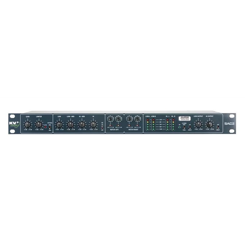 KV2 Audio SAC2 SAC2 to kontroler audio Super Analog, 2 wejścia 4 wyjścia, zoptymalizowany do kolumn KV2 Audio ESD, jak równie